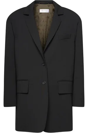 Max Mara Einreihiger Blazer Aus Wollmischung „suez“
