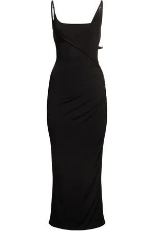 MUGLER Langes Kleid Aus Viskosejersey