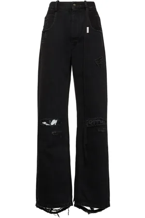 ANN DEMEULEMEESTER Weite Jeans Aus Denim „claire“