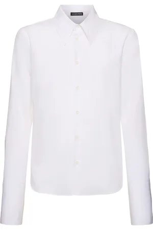 ANN DEMEULEMEESTER Gestreiftes Baumwollpopeline-hemd „joren“