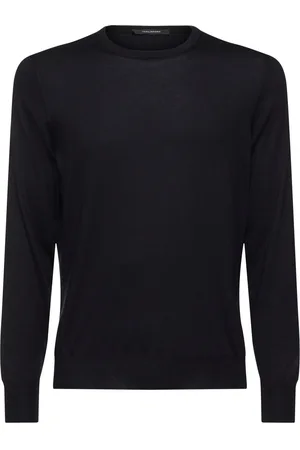 TAGLIATORE Oversized Seiden/baumwollsweater „gray“