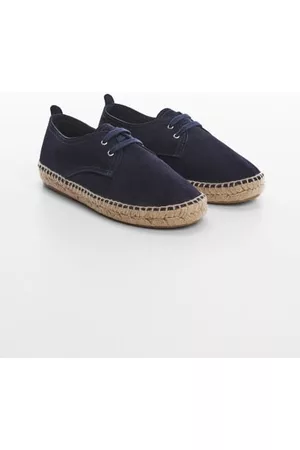 MANGO Espadrilles aus Rauleder mit Schnürsenkeln