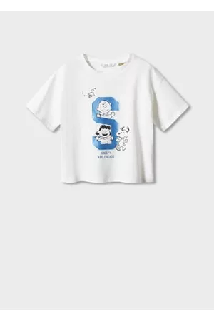 MANGO Kinder Shirts - Baumwoll-T-Shirt mit Motiv