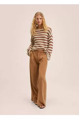 MANGO Strickpullover - Gestreifter Strickpullover