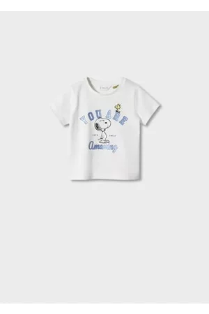 MANGO Baby Shirts - Gemustertes T-Shirt Snoopy