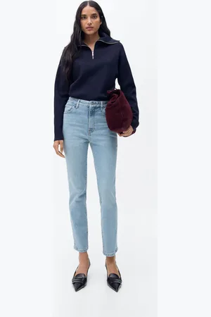 MANGO Slim-Jeans in Cropped-Länge Claudia - Damen - 48