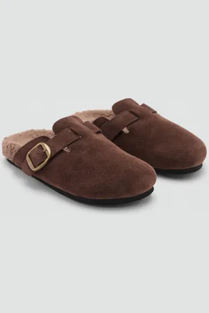 MANGO Hausschuhe mit Schnalle - Damen - 37