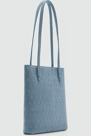 MANGO Gestanzte Schultertasche aus Leder - Damen - Einheitsgröße