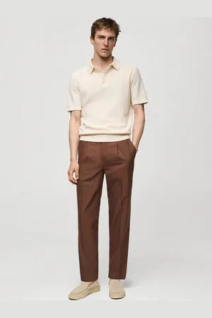 MANGO Bundfaltenhose aus Lyocell mit Baumwolle - Herren - 44