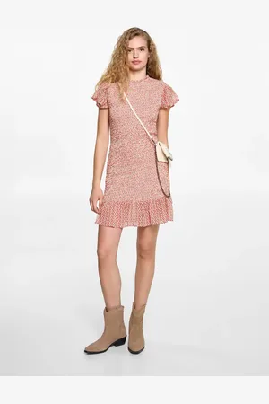 MANGO Gekräuseltes Printkleid - Mädchen - S