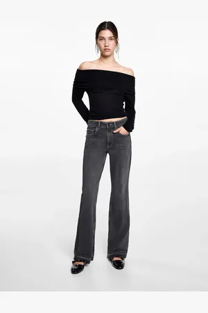 MANGO Strassverzierte Flared-Jeans - Mädchen - M