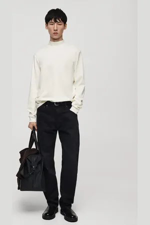 MANGO Langärmliges T-Shirt mit halbhohem Kragen - Herren - L