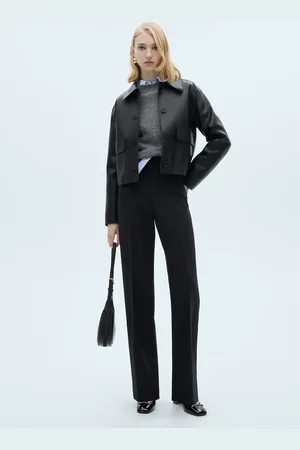 MANGO Gerade Bundfaltenhose - Damen - 42