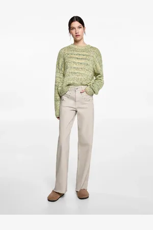 MANGO Jeans straight Nieten - Mädchen - L