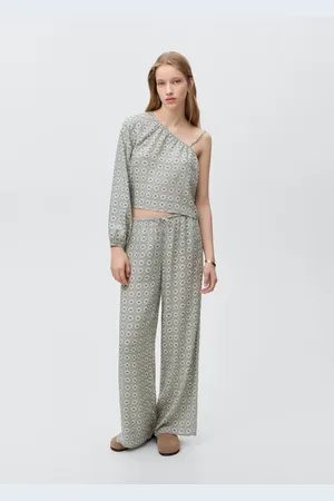 MANGO Fließende, bedruckte Hose - Mädchen - XL