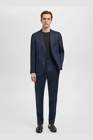MANGO Slim-Fit-Sakko Amalfi aus 100 % Leinen - Herren - 52