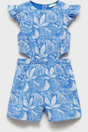 MANGO Gemusterter Jumpsuit mit Schlitzen - Kinder - 9