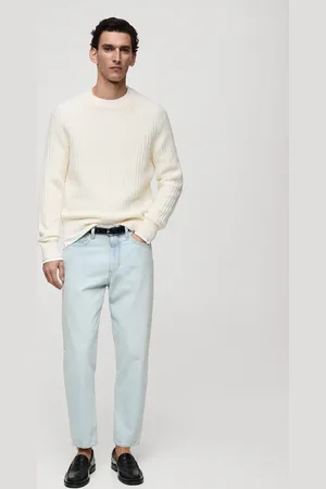 MANGO Gerippter Pullover aus Wollgemisch - Herren - XXL