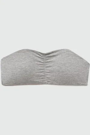 MANGO Gerafftes Bandeau-Top - Mädchen - M