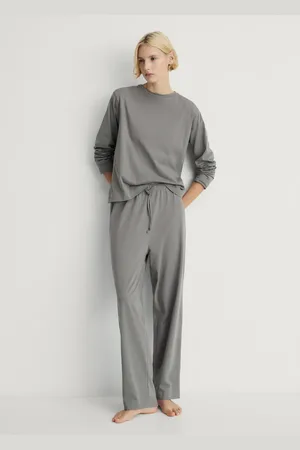 MANGO Pyjama zwei Teile Baumwolle schlichtes Design - Damen - XL