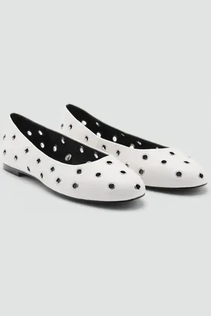MANGO Gestanzte Ballerina - Damen - 38