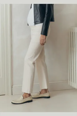 MANGO Flare-Umstandsjeans in Cropped-Länge - Damen - 42