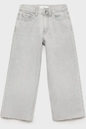 MANGO Culotte-Jeans mit ausgefranstem Saum - Kinder - 9