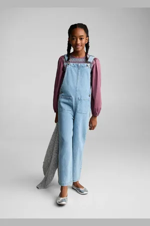 MANGO Lange Jeanslatzhose - Kinder - 11