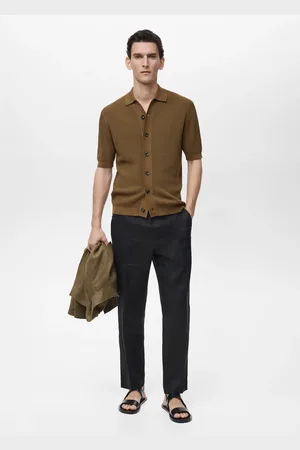 MANGO Regular Fit-Hose aus 100 % Leinen - Herren - 44