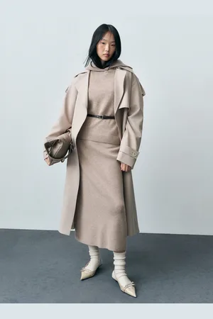 MANGO Midi-Rock aus Wollgemisch - Damen - S