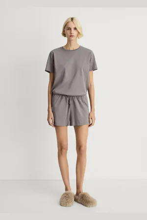 MANGO Zweiteiliger kurzer Pyjama aus Baumwolle - Damen - XL