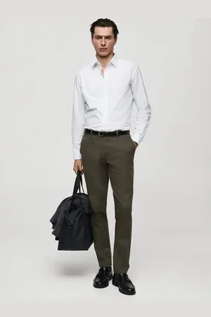 MANGO Slim-Fit-Chinohose Barna aus Serge - Herren - 48