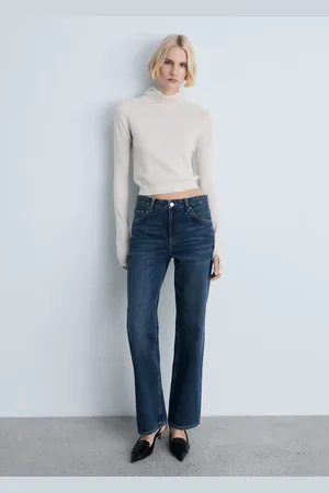MANGO Gerade Jeans Miami mit mittlerer Bundhöhe - Damen - 44