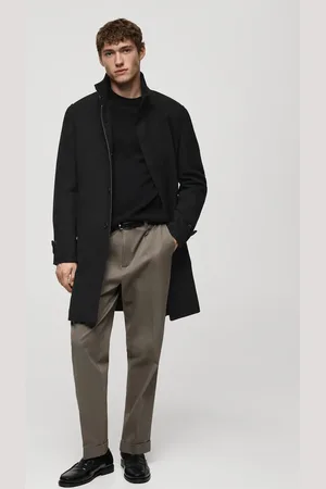 MANGO Wollmantel mit gestepptem Innenfutter - Herren - XL