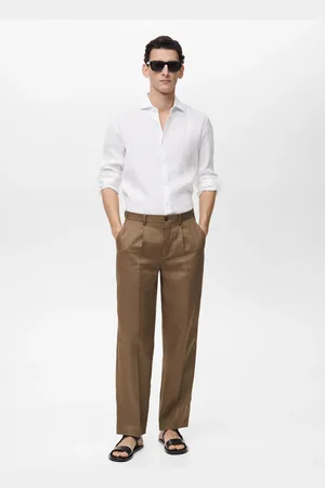 MANGO Slim Fit-Hemd aus 100 % Leinen - Herren - M