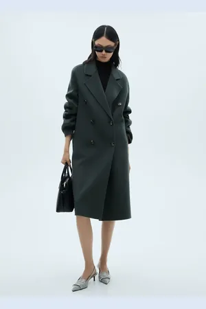 MANGO Handmade Oversize-Wollmantel - Damen - L