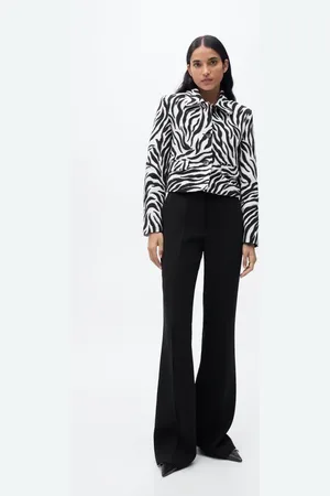 MANGO Geknöpfte Jacke mit Zebramuster - Damen - M