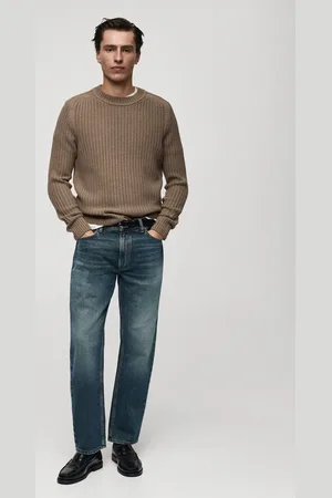 MANGO Gerippter Pullover aus Wollgemisch - Herren - M