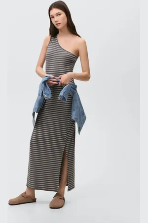 MANGO Langes asymmetrisches Kleid - Mädchen - XXS