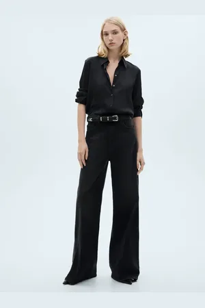 MANGO Wideleg-Jeans mit hohem Bund - Damen - 42