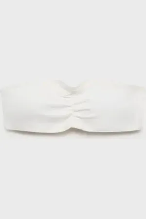 MANGO Gerafftes Bandeau-Top - Mädchen - S