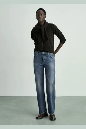 MANGO Gerade Jeans mit mittlerem Bund - Damen - 36