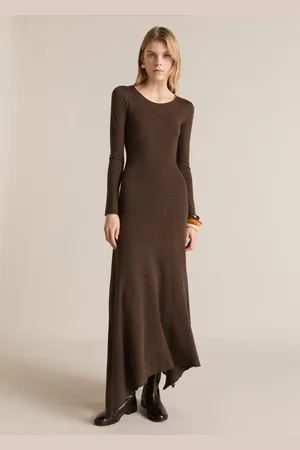 MANGO Strickkleid mit asymmetrischem Saum - Damen - XL