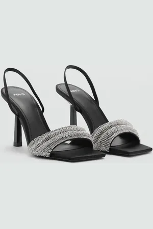 MANGO Sandalette mit Strassriemen - Damen - 42