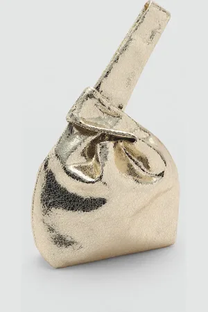 MANGO Metallisierte Handtasche - Damen - Einheitsgröße
