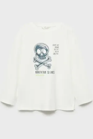 MANGO T-Shirt mit Totenkopfaufdruck - Kinder - 5-6 Jahre