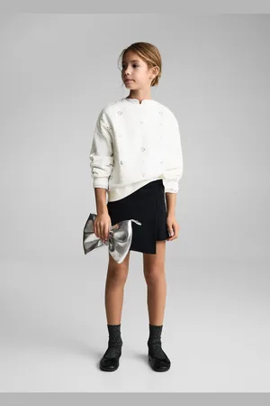 MANGO Blumen-Sweatshirt mit Pailletten - Kinder - 9-10 Jahre