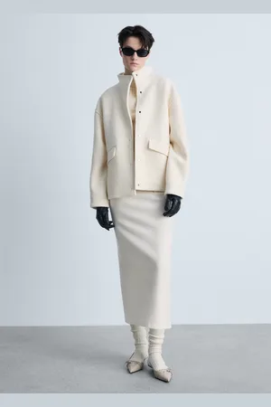 MANGO Wolljacke mit Rollkragen - Damen - M