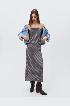 MANGO Langes, bedrucktes Kleid - Mädchen - XS