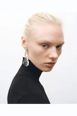 MANGO Strass-Ohrhänger - Damen - Einheitsgröße